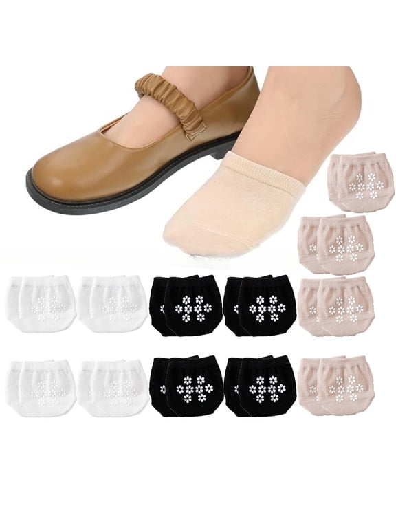 12 Pairs Half Socks for women Toe Sock Shoe liners women No Show Toe Toppers Non Slip Sock