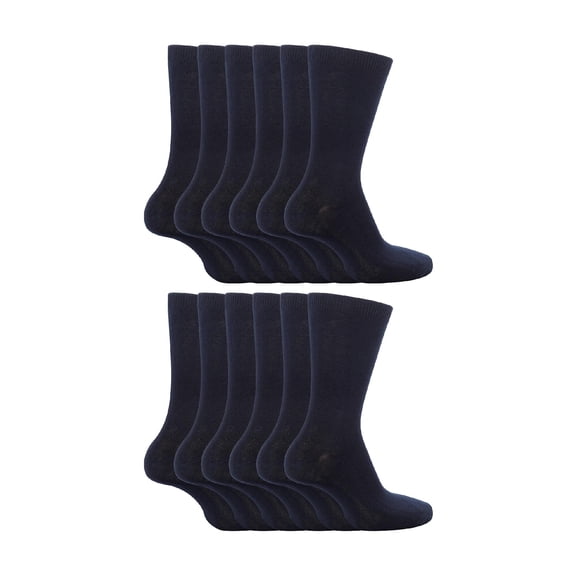 12 Pairs Kids Plain School Socks | Boys & Girls | 3 Sizes | Sock Snob Childrens Cotton Rich Socks