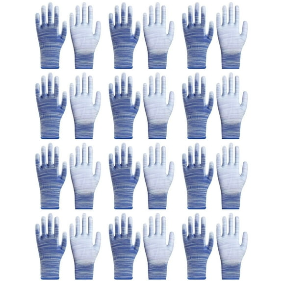 12 Pairs Latex Coated Work Gloves, Water Proof & Breathable Gloves for Gardening Fishing Warehouse