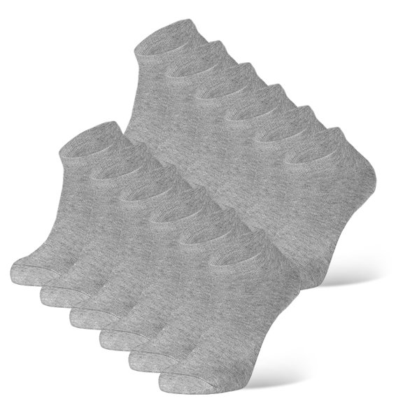 12 Pairs Low Cut Ankle Socks Unisex Thin Athletic Comfort Cozy Sweat-absorbing Anti-Slip Comfy Women's Men's Boys Girls LADIES Value Pack Underwear