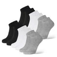 thumbnail image 1 of 12 Pairs Low Cut Ankle Socks Unisex Thin Athletic Comfort Cozy Sweat-absorbing Anti-Slip Comfy Women's Men's Boys Girls LADIES Value Pack Underwear, 1 of 2