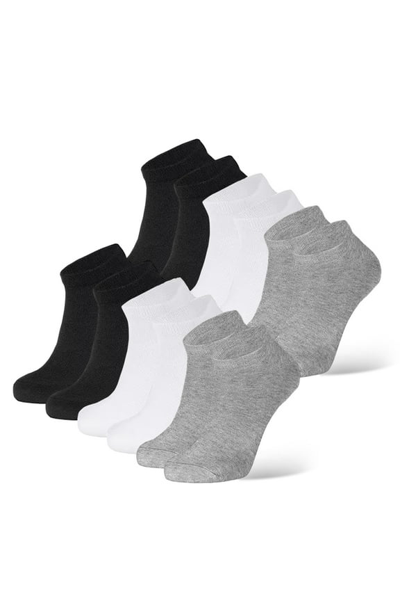 12 Pairs Low Cut Ankle Socks Unisex Thin Athletic Comfort Cozy Sweat-absorbing Anti-Slip Comfy Women's Men's Boys Girls LADIES Value Pack Underwear