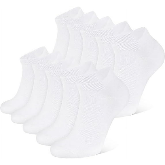 12 Pairs Low Cut Ankle Socks Unisex Thin Athletic Comfort Cozy Sweat-absorbing Anti-Slip Comfy Women's Men's Boys Girls LADIES Value Pack Underwear