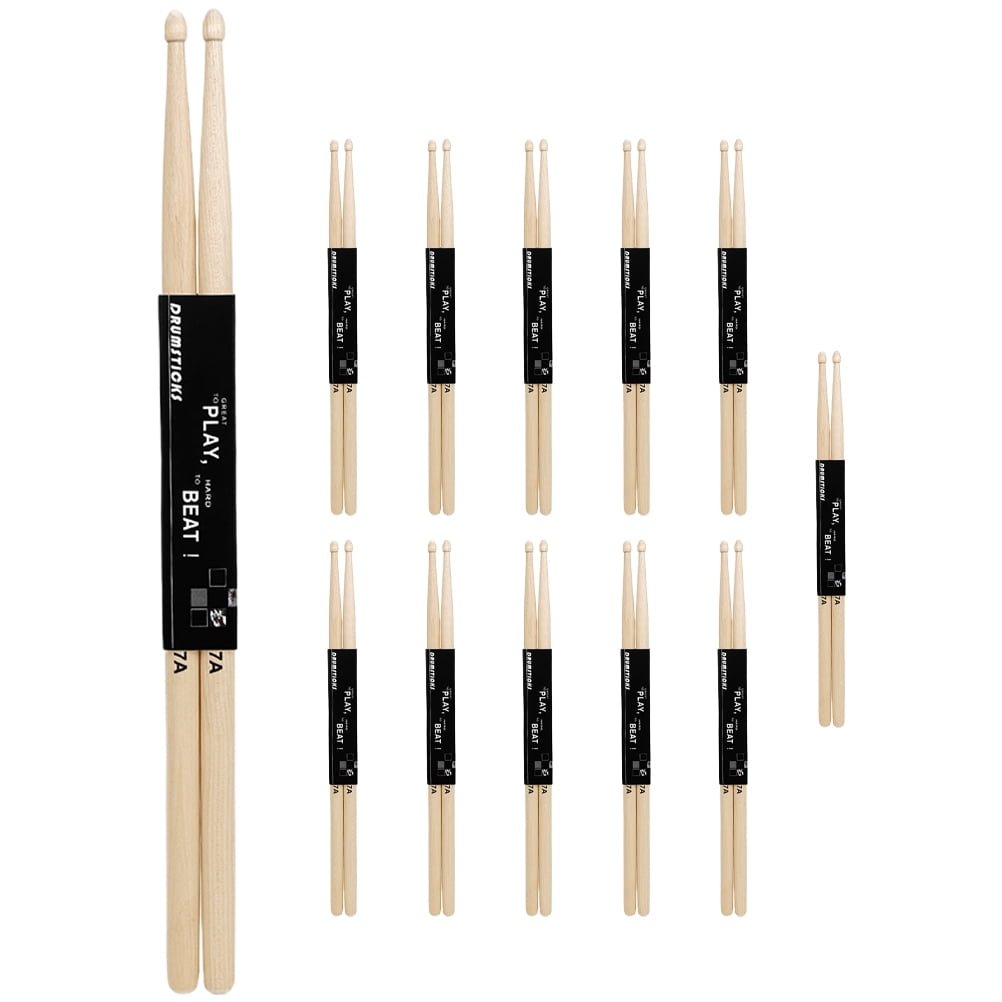 12 Pairs Maple Drums Drumsticks Jazz Drumsticks Portable Drumsticks For Beginners Professionals