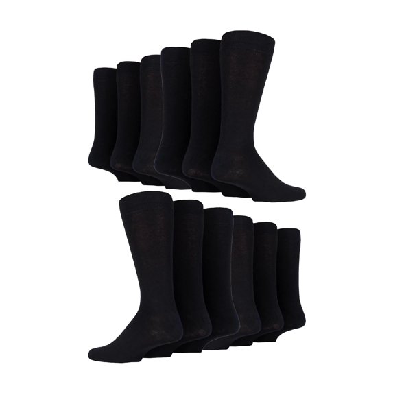 12 Pairs Mens Cotton Colourful Striped Dress Socks | Sock Snob | Business Casual Dress Socks
