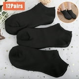 12 Pairs Mens Womens Ankle Socks Sports Polyester Crew Sock Low Cut ...