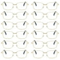 thumbnail image 1 of 12 Pairs Mens Womens Metal Frame Clear Lens Reading Glasses Fashion Classic Readers +1.75, 1 of 6