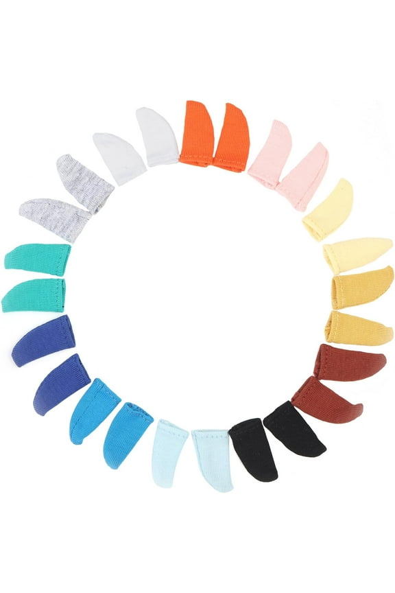 12 Pairs Mini Socks Cloth Socks Stockings 2.5x1.3cm/0.98x0.51inch Dolls Clothes Accessories for Mini for DIY