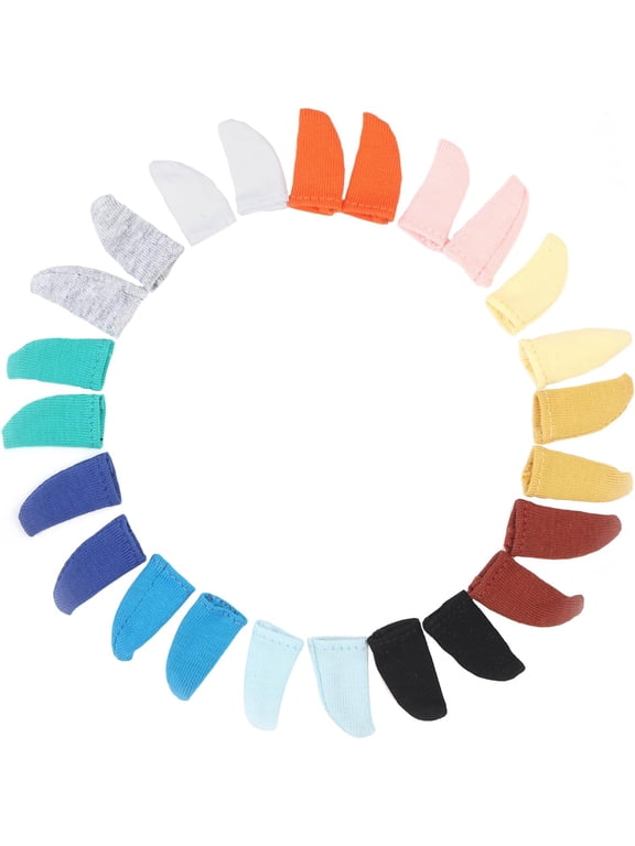 12 Pairs Mini Socks Cloth Socks Stockings 2.5x1.3cm/0.98x0.51inch Dolls Clothes Accessories for Mini