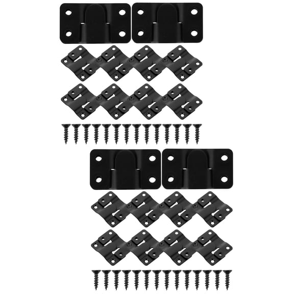 12 Pairs Mountain Buckle Headboards Vanity Mirrors Heavy Duty Clothes Hanger Easel Shelf Bracket Hangers Coat Stainless Steel