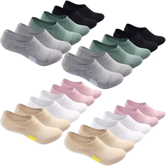 12 Pairs No Show Socks Womens Cushioned Low Cut Athletic Hidden Liner for Sneakers Ankle Invisible Running Socks(Black)