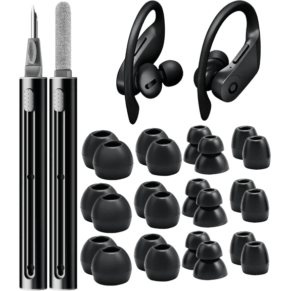 12 Pairs Replacement Ear Tips for Powerbeats Pro/Beats Flex/Beats X Earbuds Soft