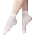 thumbnail image 1 of 12 Pairs Sheer Nylon Socks for Women Thin Ankle Stocking Footies Transparent Silk Sheer Socks With Reinforced Toe, 1 of 8