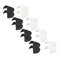 thumbnail image 1 of 12 Pairs Shoulder Pads,Costume Shoulder Pads Sponge Pads Covered Gauze for Women Clothing Men Blazer Suit,Black White,S, 1 of 6