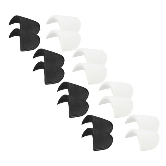 12 Pairs Shoulder Pads,Costume Shoulder Pads Sponge Pads Covered Gauze for Women Clothing Men Blazer Suit,Black White,S