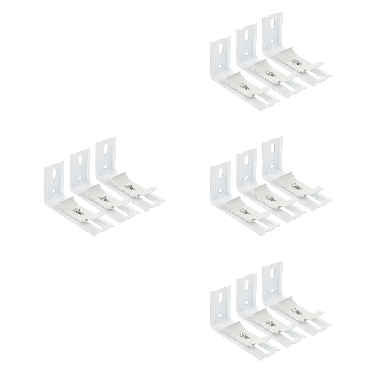 12 Pairs Shutter L Bracket Window Coverings Blind Mounting Vertical