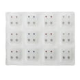 thumbnail image 1 of 12 Pairs Stainless Steel Hypoallergenic Ear Piercing Earrings 3mm Clear CZ Studs, 1 of 1