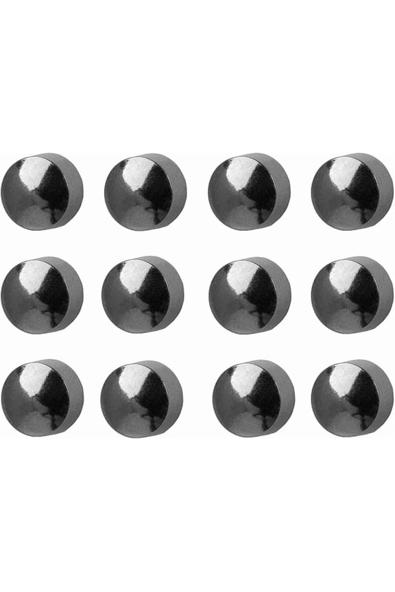 12 Pairs Studex Large 5mm Traditional Plain Ball Stainless Steel Bezel Setting Ear Piercing Stud Earrings
