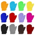 thumbnail image 1 of 12 Pairs Toddler Mittens Assorted Colors Kids Knit Warm Mittens Children Solid Winter Gloves for Baby Girls Boys, 1 of 6