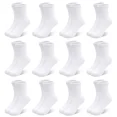 thumbnail image 1 of 12 Pairs Toddler Socks Kids Crew Mid Calf Dress Socks 1-13 Years for Boys Girls Children, 1 of 7