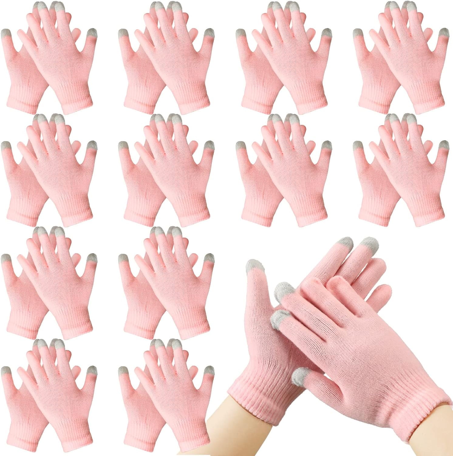 12 Pairs Touch Screen Cotton Moisturizing Gloves Eczema Gloves