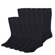 12 Pairs Tube Socks Over The Calf Premium Cushion Sports Athletic Knee High Support Workout Running Comfort Sweat-absorbing Anti-Slip Soccer Chicano