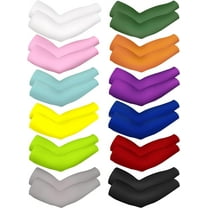 12 Pairs Unisex UV Protection Sleeves Long Arm Cooling Cover Sleeves