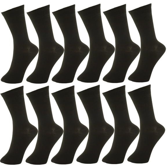 12 Pairs Women Novelty Fun Cotton Colorful Patterned School Casual Crew Socks