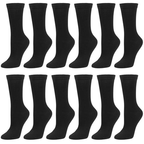 12 Pairs Women’s Colorful Crew Socks Patterned Novelty Fun Socks for Girls Cotton Casual Debra Weitzner