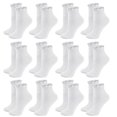 thumbnail image 1 of 12 Pairs Women’s Cotton Crew Socks – Super Soft Turn-Cuff Ruffle Frilly Design (fit US 6-9), 1 of 7