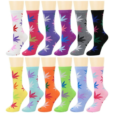 12 Pairs Women's Crew Socks Fancy Novelty Designed Size 9-11 Multicolor Assorted price history and forecast - Falari 68-446-30-96009-MC