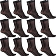 thumbnail image 1 of 12 Pairs Womens Sheer Ankle Socks Nude Stocking Summer Ultra Thin Cool See Through Silk Socks for Women, 1 of 5
