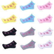 TZ PROMISE 12 Pairs lot Women Cotton Socks Butterfly Bee Bugs Casual Athletic Low Cut Ankle Size: 9-11