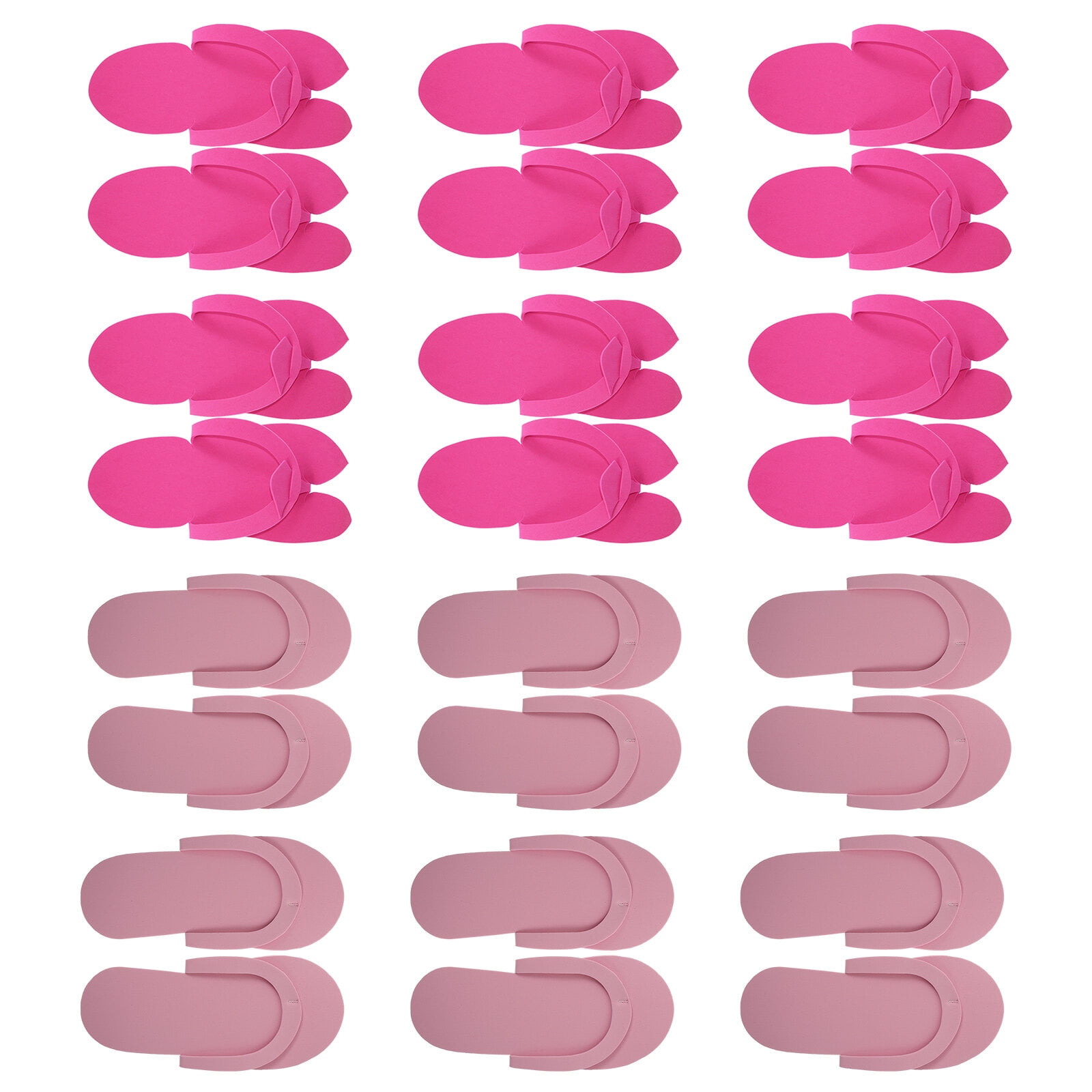 12 Pairs Of Disposable Slippers Pedicure Slippers Anti-Slip Flip-flops ...