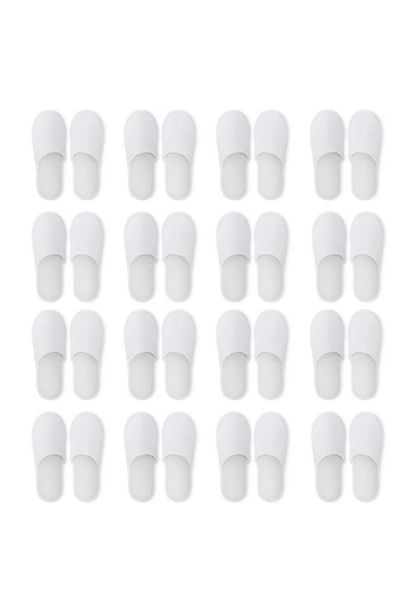 12 Pairs of Spa Flip-flops Disposable Slippers Suitable for Hotel Guests Closed Toe Super Comfortable Men or Women