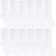 thumbnail image 1 of 12 Pairs of Yacht & Smith Men's Value Pack of Ring Spun Cotton Crew Socks, 1 of 6