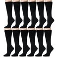 thumbnail image 1 of 12 Pairs of Yacht & Smith Mens Slouch Socks Black, Sock Size 10-13, 1 of 2