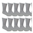 thumbnail image 1 of 12 Pairs of Yacht & Smith Youth Boy Socks, Cotton Socks for Boys (9-11, Gray), 1 of 2