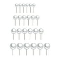 thumbnail image 1 of 12 Pairs 's Faux Pearl Multiple Size 3-6mm Ball Stud Earrings Set, 1 of 6