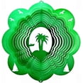 thumbnail image 1 of Dakota Steel Art 12" Palm Tree Wind Spinner - Green Starlight, 1 of 1