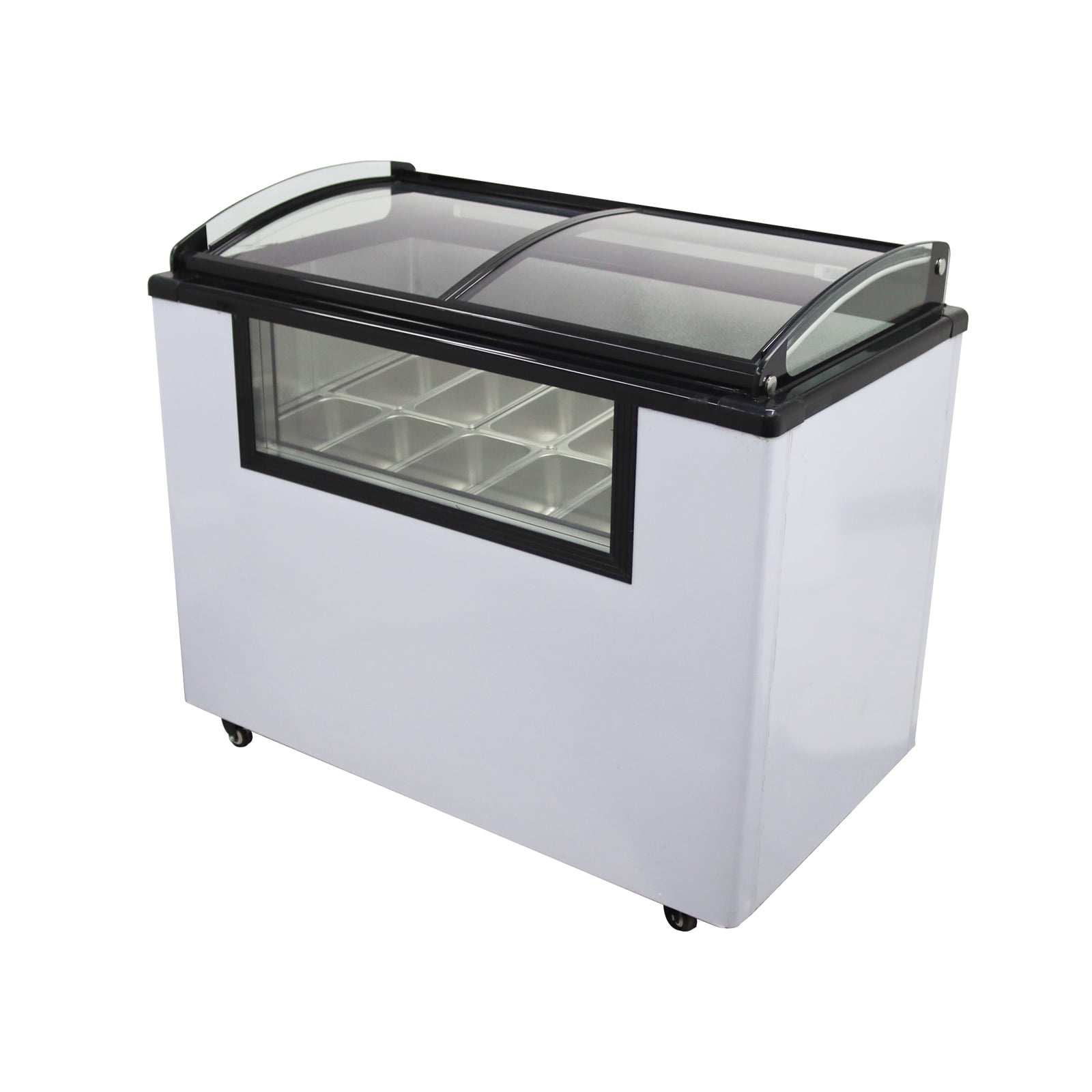 12 Pan Ice Cream Showcase Gelato Dipping Cabinet Freezer Ice Cream Dipping Cabinet