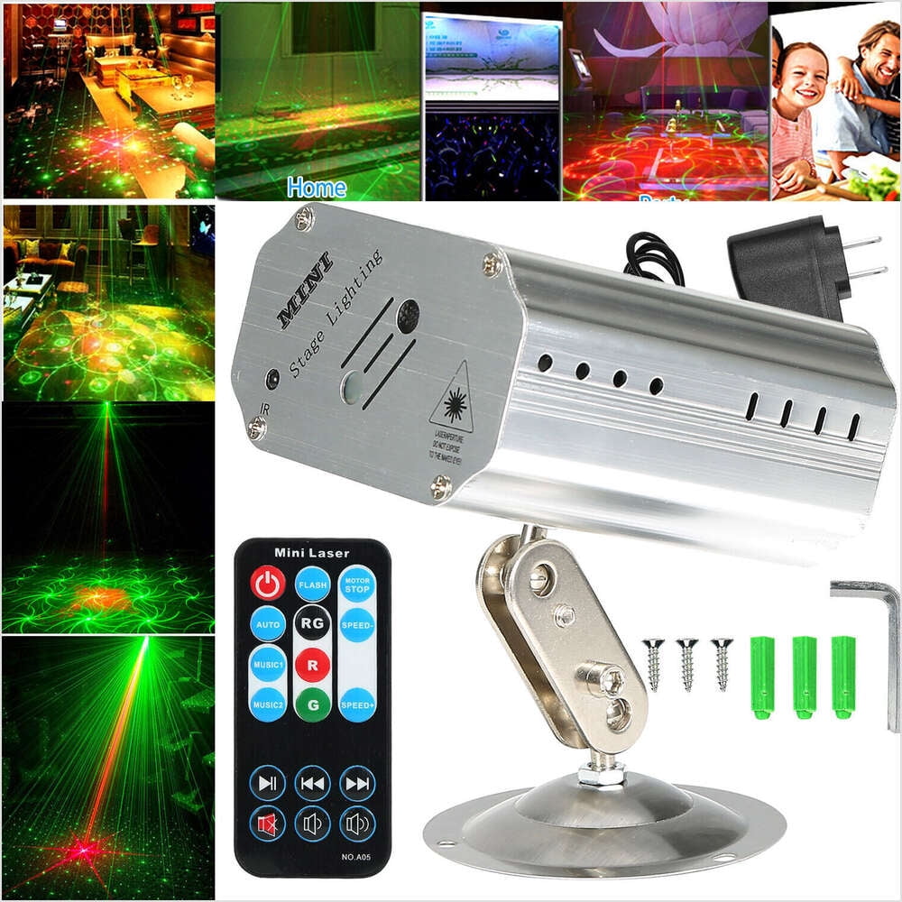 12 Patterns LED RGB Laser Stage Light Projector DJ Dissco KTV Show Party Lighting
