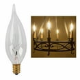 thumbnail image 1 of 12 Pc Clear Light Bulbs 40W 120V Candelabra Candle Flame Tip Chandelier Lighting, 1 of 2