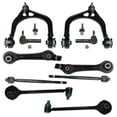 thumbnail image 1 of 12 Pc Complete Suspension Kit Front Lower & Upper Control Arms, Inner & Outer Tie Rod Ends, Lower Ball Joints (Adjustable) Fits select: 2005-2006 CHRYSLER 300C, 2006-2010 DODGE CHARGER, 1 of 10