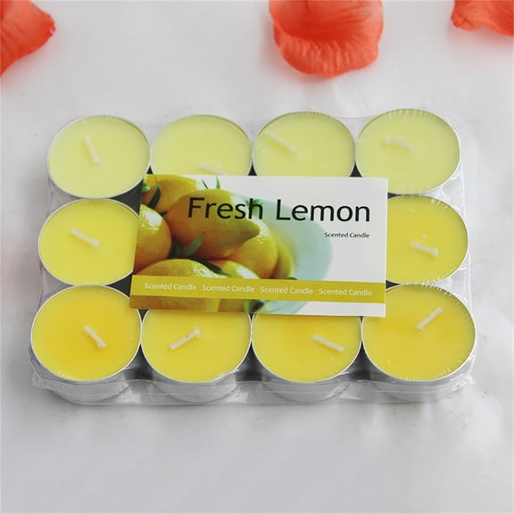 12 Pc Fragrant Tea Wax Circle Candles Set Arranged For Home Aromatherapy Decor Relaxation And Mood Ambiance Gift