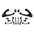 12 Pc Front & Rear Suspension Upper Control Arm Tie Rod Ends Sway Bar ...