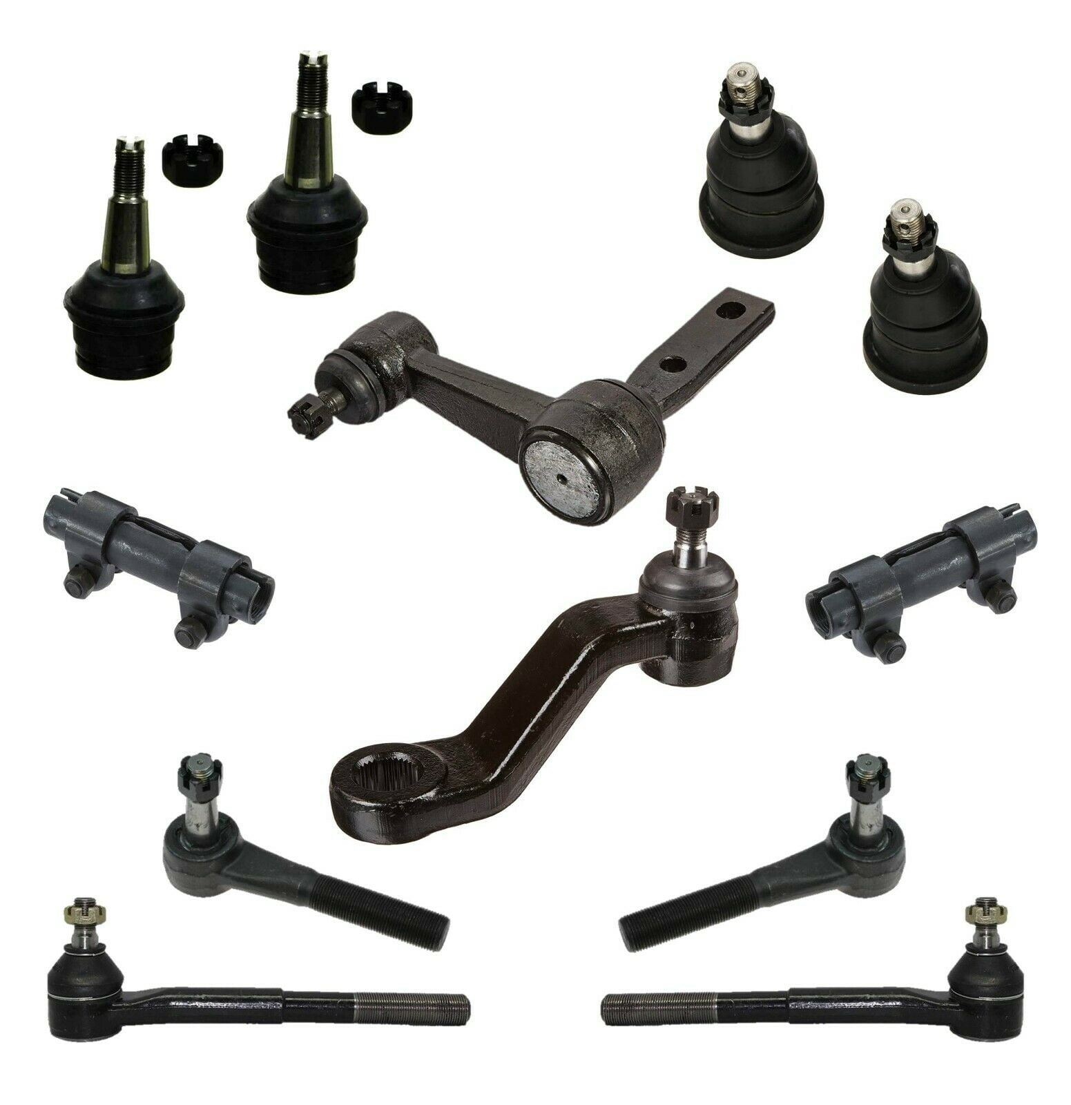 Front Steering & Suspension Kit | 10-Piece Set With Ball Joints, Tie Rods & Sleeves For Chevy/GMC C1500 - View #3
