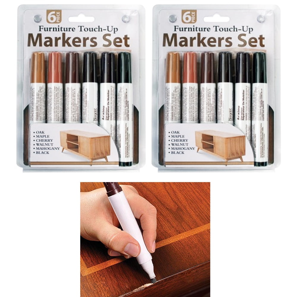 12 Pc Furniture Touch Up Marker Pen Wood Wax Scratch Repair Filler Remover  Fix