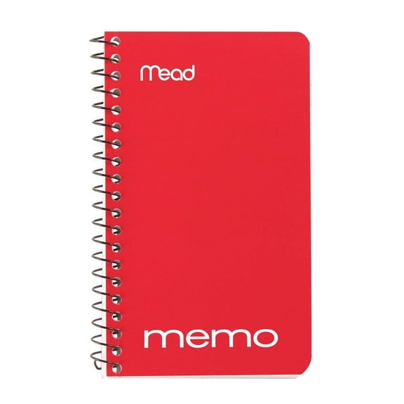 12 Pc, Mead 3 In. W X 5 In. L Wide Ruled Spiral Assorted Memo Book