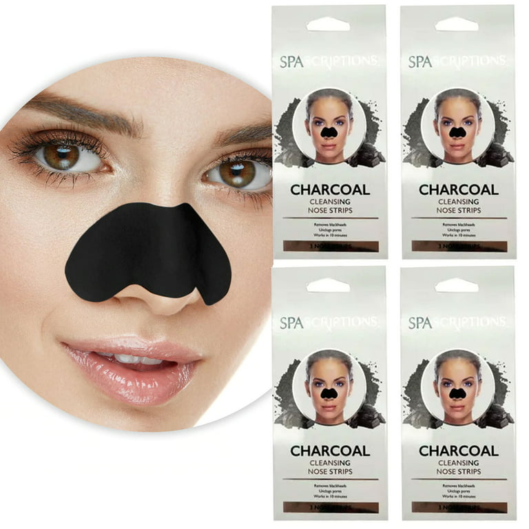 12 Pc Nose Mask Blackhead Charcoal Deep Pore Cleansing Strips Face Peel  Remover